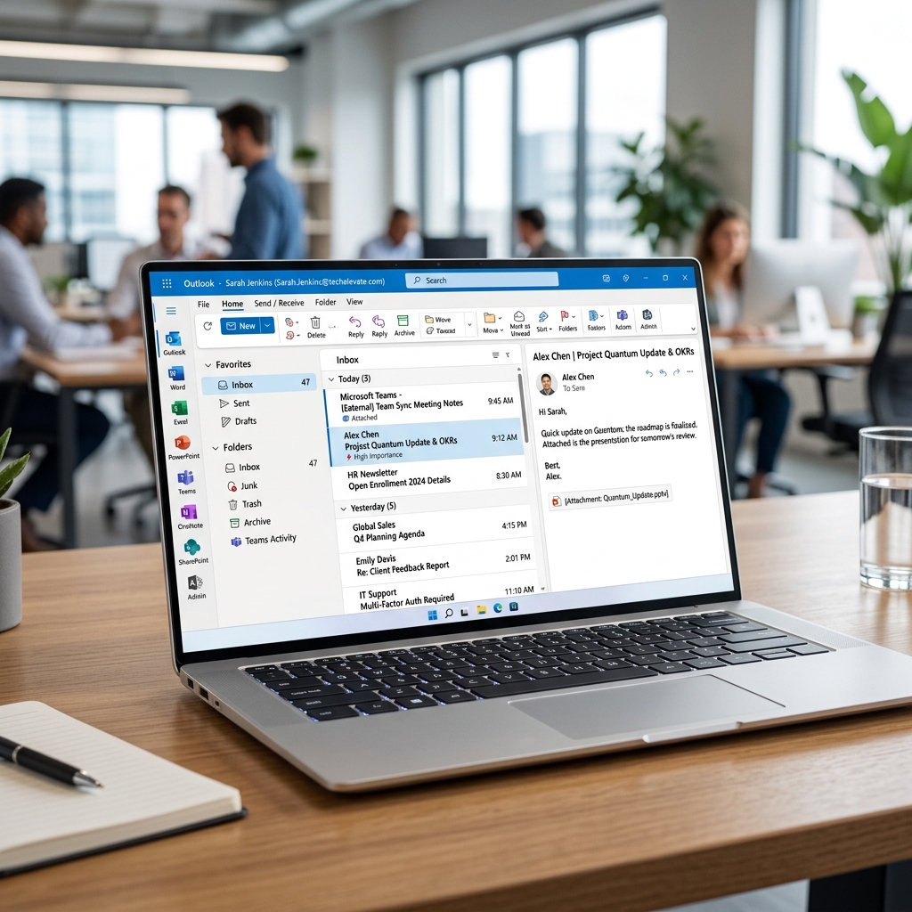 Giao diện Email Microsoft 365