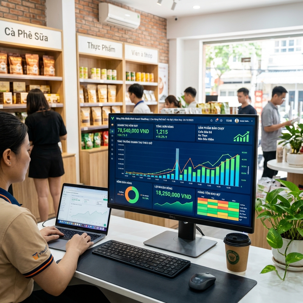Biểu đồ doanh thu tăng trưởng